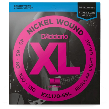D`Addario EXL170-5SL Saitensatz E-Bass 5-string 045-130 Super Long Scale